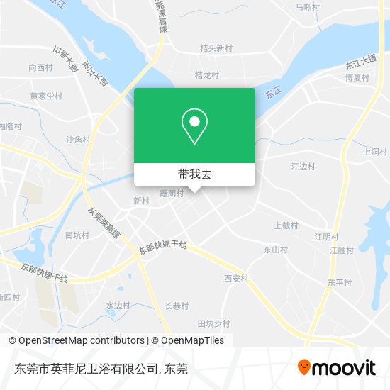 东莞市英菲尼卫浴有限公司地图