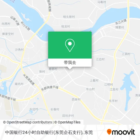 中国银行24小时自助银行(东莞企石支行)地图