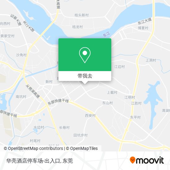 华亮酒店停车场-出入口地图