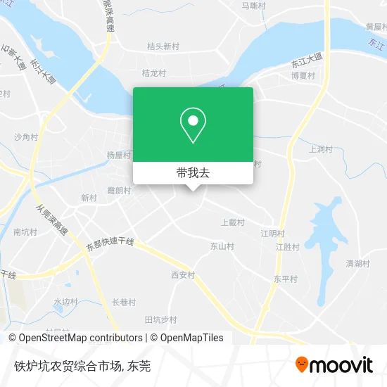 铁炉坑农贸综合市场地图