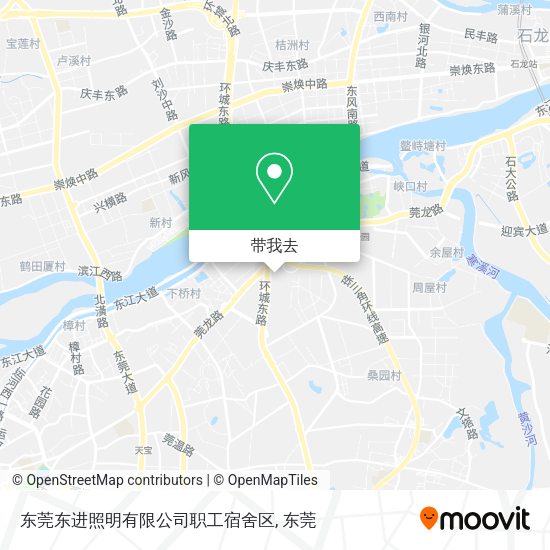 东莞东进照明有限公司职工宿舍区地图