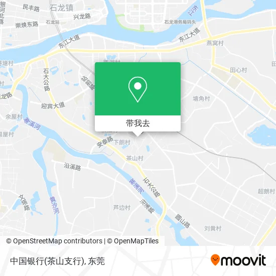 中国银行(茶山支行)地图