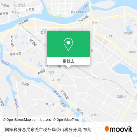 国家税务总局东莞市税务局茶山税务分局地图