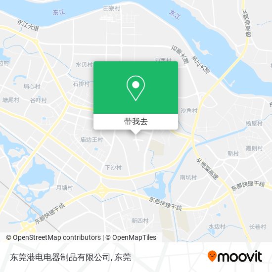 东莞港电电器制品有限公司地图