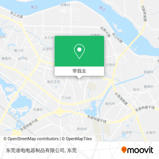 东莞港电电器制品有限公司地图