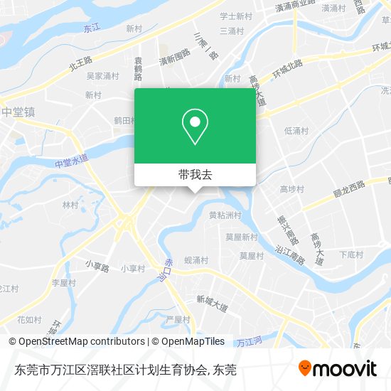 东莞市万江区滘联社区计划生育协会地图