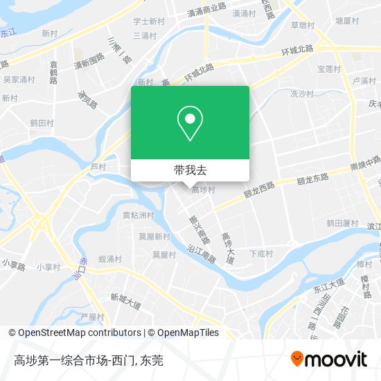 高埗第一综合市场-西门地图