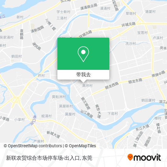 新联农贸综合市场停车场-出入口地图