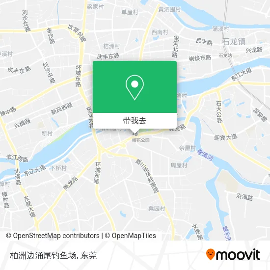 柏洲边涌尾钓鱼场地图