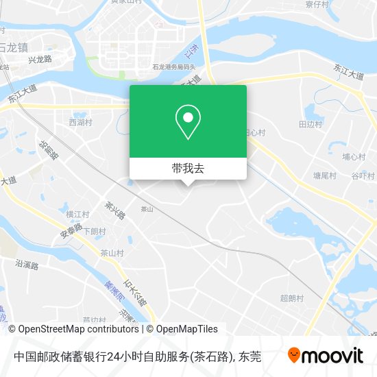 中国邮政储蓄银行24小时自助服务(茶石路)地图