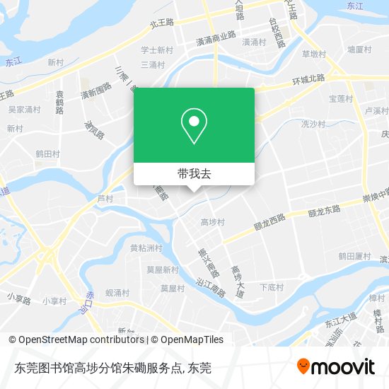 东莞图书馆高埗分馆朱磡服务点地图