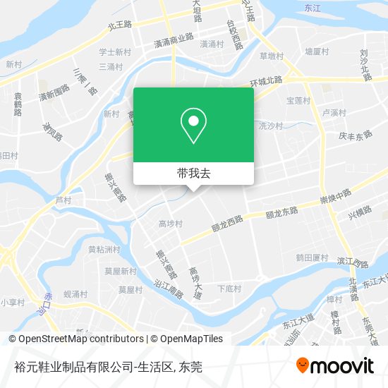 裕元鞋业制品有限公司-生活区地图
