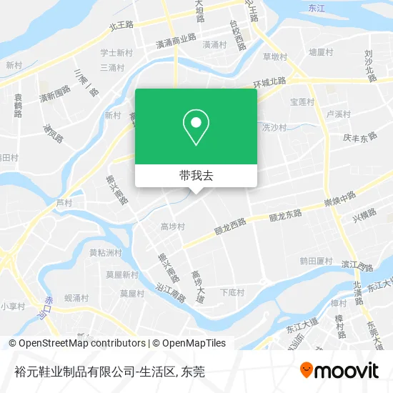 裕元鞋业制品有限公司-生活区地图