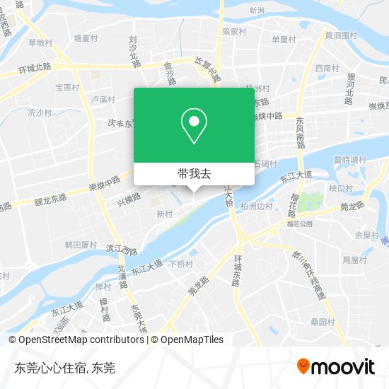 东莞心心住宿地图