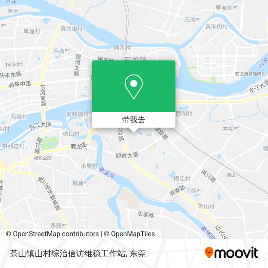 茶山镇山村综治信访维稳工作站地图