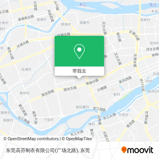 东莞高芬制衣有限公司(广场北路)地图
