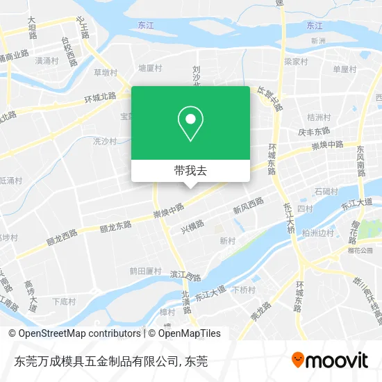 东莞万成模具五金制品有限公司地图