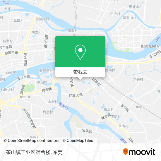 茶山镇工业区宿舍楼地图