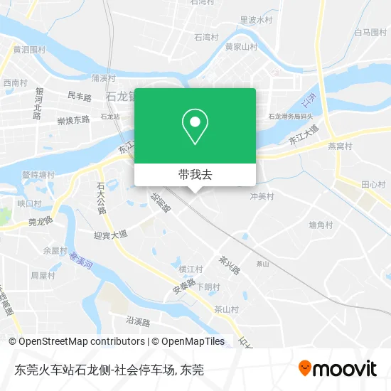 东莞火车站石龙侧-社会停车场地图