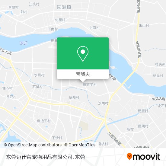 东莞迈仕富宠物用品有限公司地图