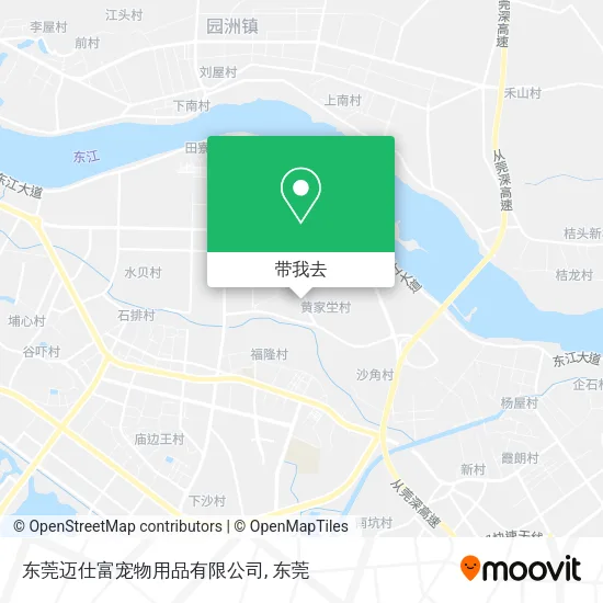 东莞迈仕富宠物用品有限公司地图