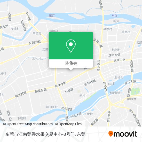 东莞市江南莞香水果交易中心-3号门地图