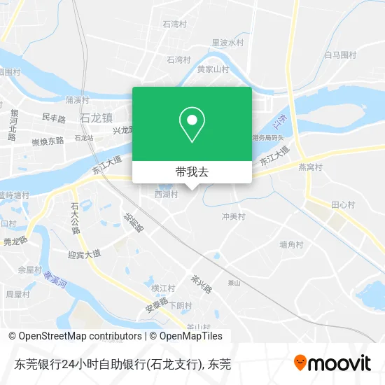 东莞银行24小时自助银行(石龙支行)地图