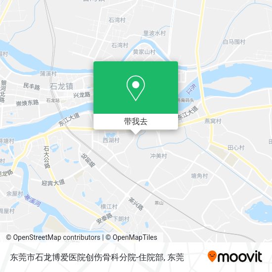 东莞市石龙博爱医院创伤骨科分院-住院部地图