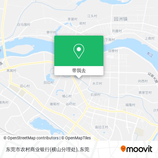 东莞市农村商业银行(横山分理处)地图