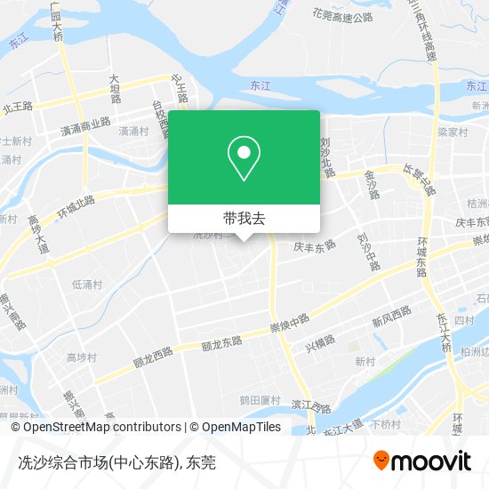 冼沙综合市场(中心东路)地图
