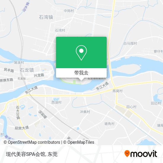 现代美容SPA会馆地图