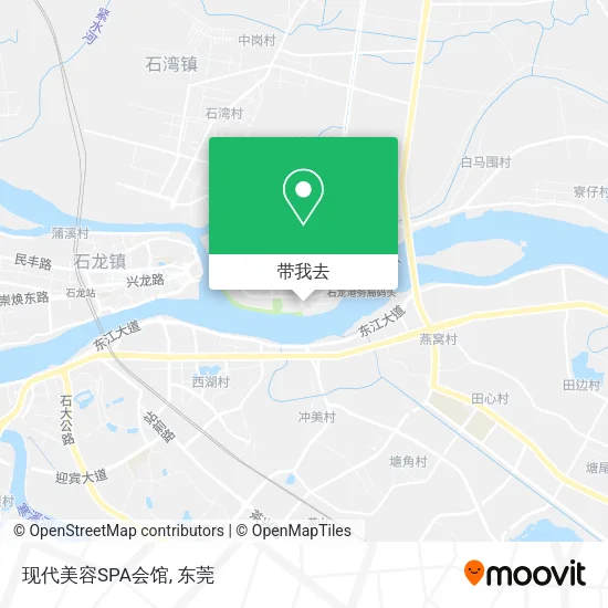 现代美容SPA会馆地图