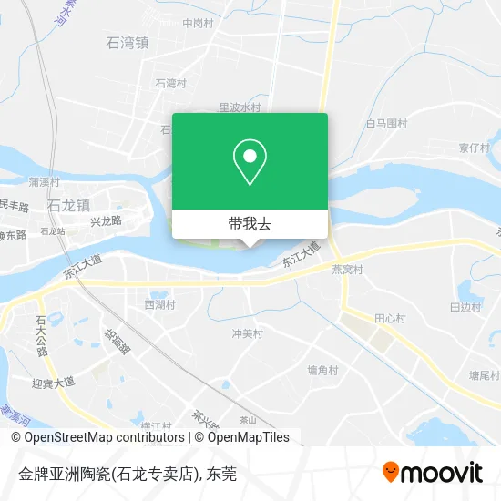 金牌亚洲陶瓷(石龙专卖店)地图