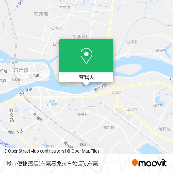 城市便捷酒店(东莞石龙火车站店)地图