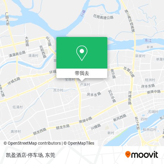 凯盈酒店-停车场地图
