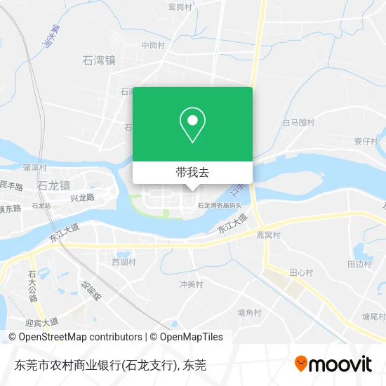 东莞市农村商业银行(石龙支行)地图