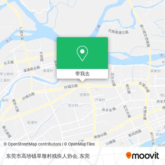 东莞市高埗镇草墩村残疾人协会地图
