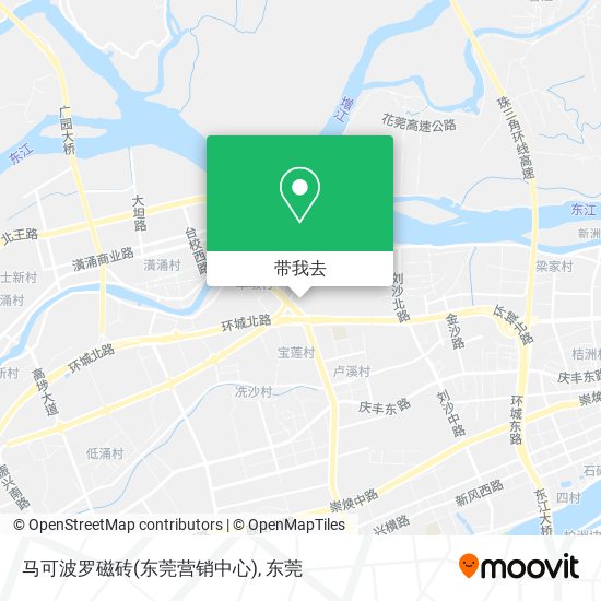 马可波罗磁砖(东莞营销中心)地图