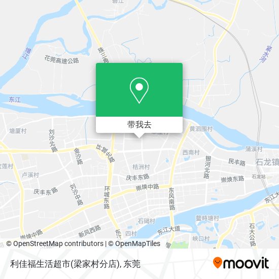 利佳福生活超市(梁家村分店)地图