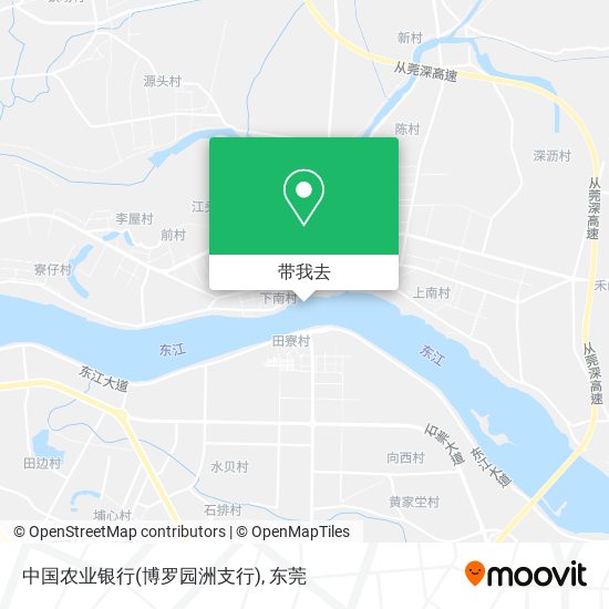 中国农业银行(博罗园洲支行)地图