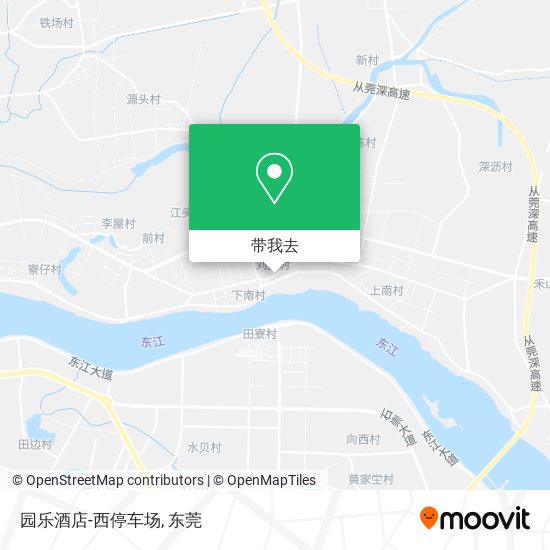 园乐酒店-西停车场地图