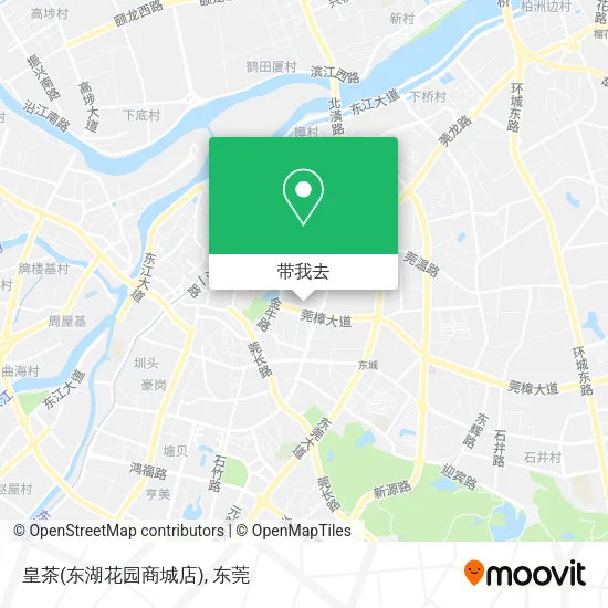 皇茶(东湖花园商城店)地图