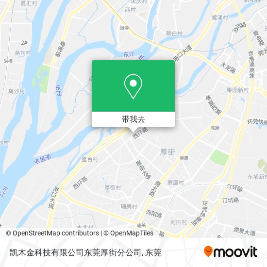 凯木金科技有限公司东莞厚街分公司地图