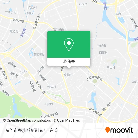 东莞市寮步盛新制衣厂地图