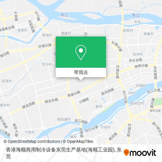 香港海顺商用制冷设备东莞生产基地(海顺工业园)地图