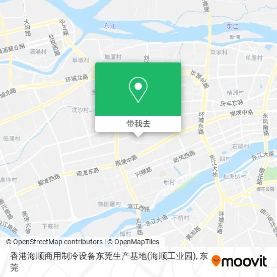 香港海顺商用制冷设备东莞生产基地(海顺工业园)地图
