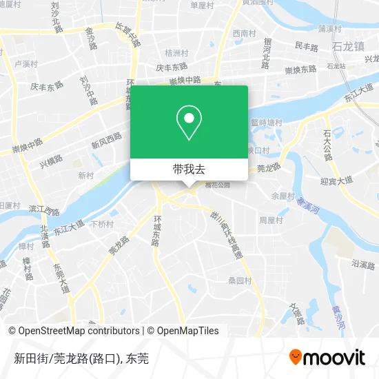 新田街/莞龙路(路口)地图