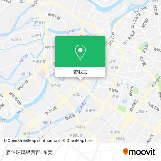 嘉信玻璃经营部地图