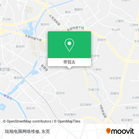 陆顺电脑网络维修地图