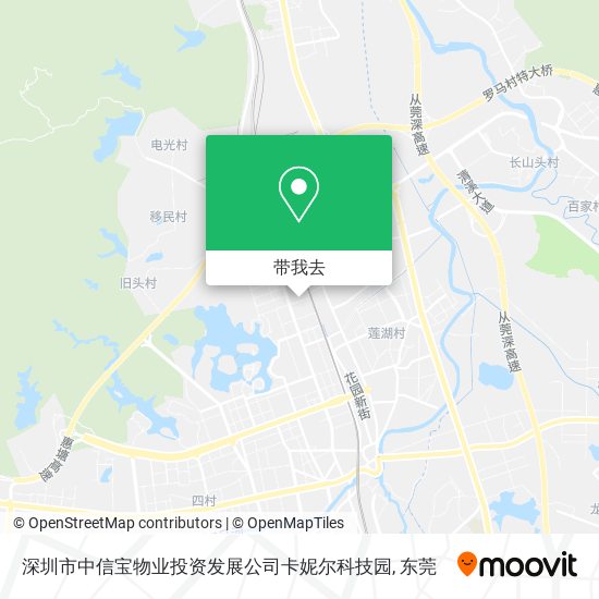 深圳市中信宝物业投资发展公司卡妮尔科技园地图